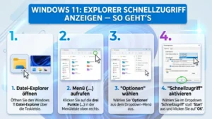 Windows 11: Explorer Schnellzugriff anzeigen – So geht’s
