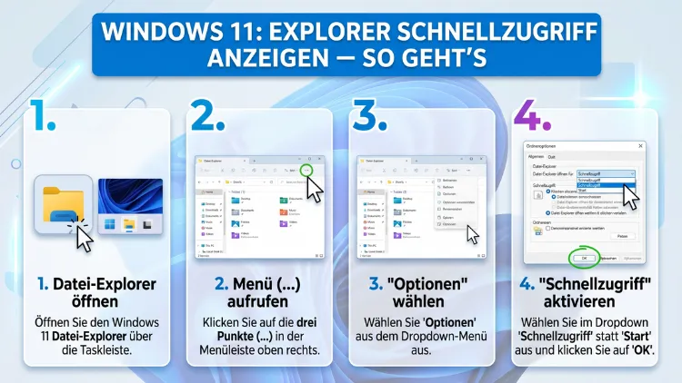Windows 11: Explorer Schnellzugriff anzeigen – So geht’s