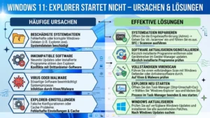 Windows 11: Explorer startet nicht – Ursachen & Lösungen