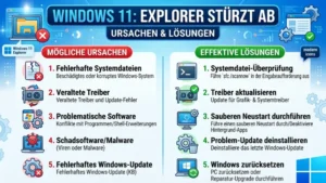 Windows 11: Explorer stürzt ab – Ursachen & Lösungen