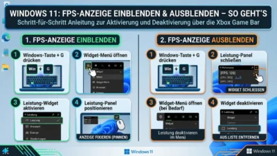 Windows 11: FPS-Anzeige einblenden & ausblenden – So geht’s
