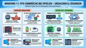Windows 11: FPS-Einbrüche bei Spielen – Ursachen & Lösungen