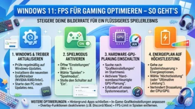 Windows 11: FPS für Gaming optimieren – So geht’s