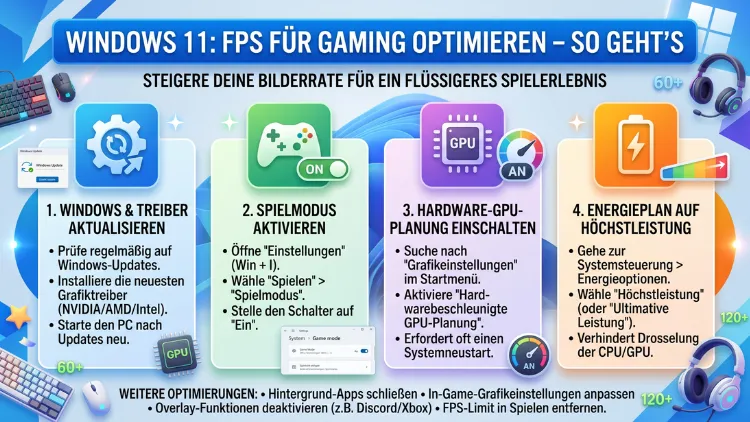 Windows 11: FPS für Gaming optimieren – So geht’s