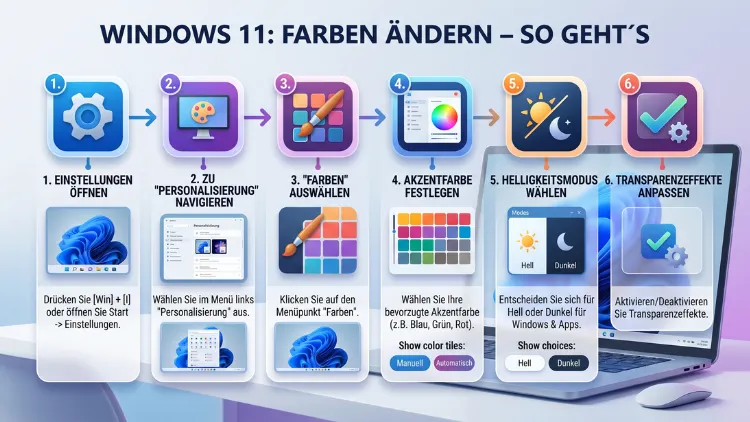 Windows 11: Farben ändern – So geht’s
