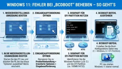 Windows 11: Fehler bei „bcdboot“ beheben – So geht’s