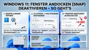 Windows 11: Fenster andocken (Snap) deaktivieren – So geht’s