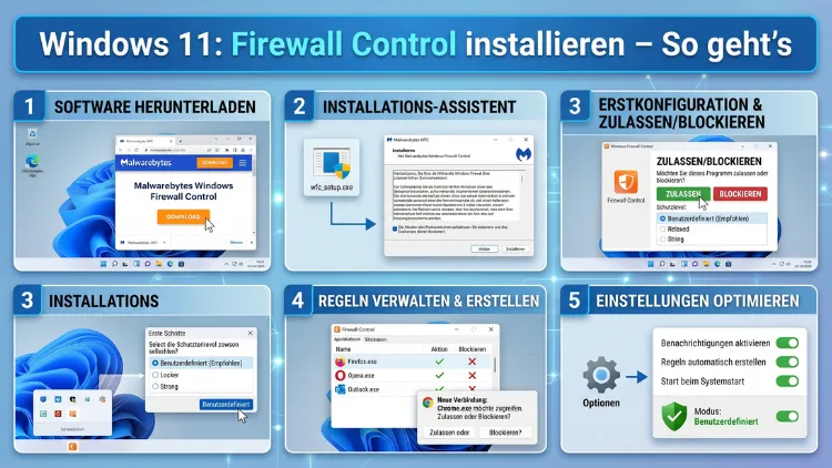 Windows 11: Firewall Control installieren – So geht’s