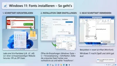 Windows 11: Fonts installieren – So geht’s