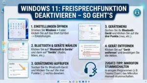 Windows 11: Freisprechfunktion deaktivieren – So geht’s