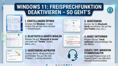 Windows 11: Freisprechfunktion deaktivieren – So geht’s