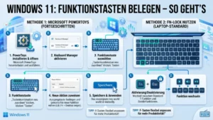 Windows 11: Funktionstasten belegen – So geht’s