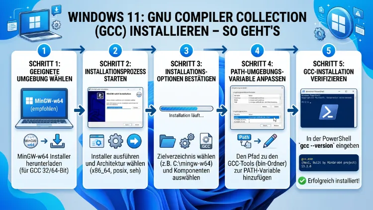 Windows 11: GNU Compiler Collection installieren – So geht’s