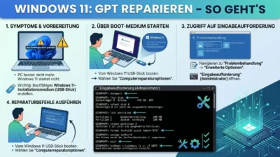 Windows 11: GPT reparieren – So geht’s einfach
