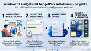 Windows 11 Gadgets mit GadgetPack installieren – So geht’s