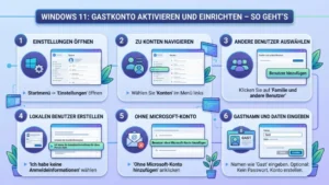 Windows 11: Gastkonto aktivieren und einrichten – So geht’s