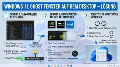 Windows 11: Ghost-Fenster auf dem Desktop – Lösung