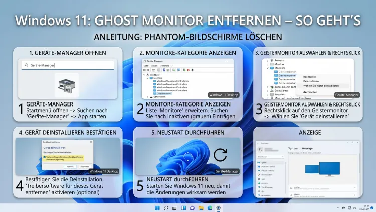 Windows 11: Ghost-Monitor entfernen – So geht’s