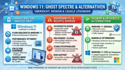 Windows 11: Ghost Spectre und Alternativen