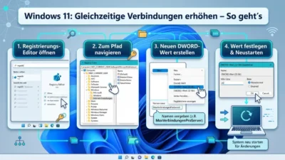 Windows 11: Gleichzeitige Verbindungen erhöhen – So geht’s