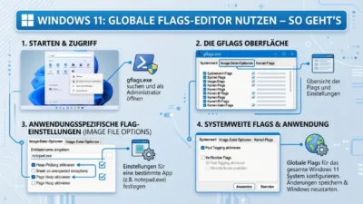 Windows 11 GFlags: Global Flags-Editor nutzen – So geht’s