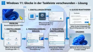 Windows 11: Glocke in der Taskleiste verschwunden – Lösung