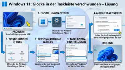 Windows 11: Glocke in der Taskleiste verschwunden – Lösung