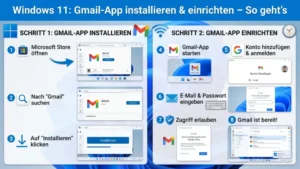 Windows 11: Gmail-App installieren & einrichten – So geht’s