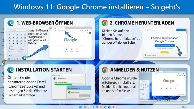 Windows 11: Google Chrome installieren – So geht’s