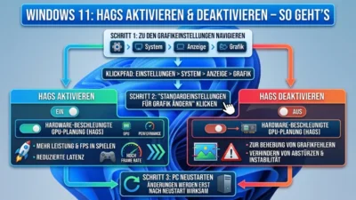 Windows 11: HAGS aktivieren und deaktivieren – So geht’s