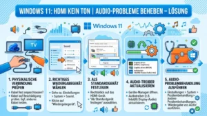 Windows 11: HDMI kein Ton, Audio-Probleme beheben – Lösung