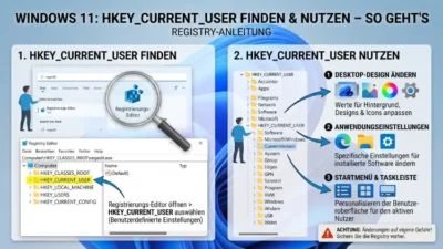Windows 11: HKEY_CURRENT_USER finden und nutzen – So geht’s