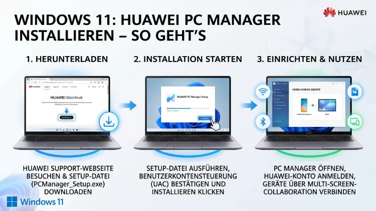 Windows 11: HUAWEI PC Manager installieren – So geht’s
