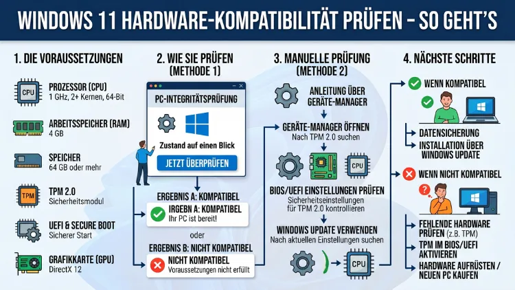 Windows 11 Hardware-Kompatibilität prüfen – So geht’s