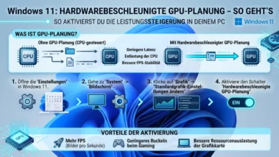 Windows 11: Hardwarebeschleunigte GPU-Planung – So geht’s