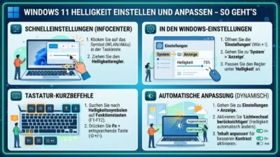 Windows 11 Helligkeit einstellen und anpassen – So geht’s