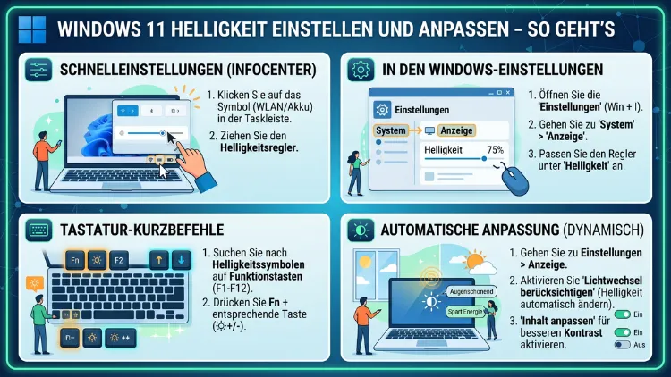 Windows 11 Helligkeit einstellen und anpassen – So geht’s