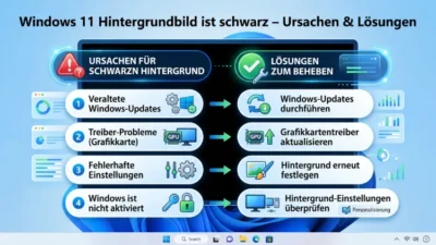 Windows 11 Hintergrundbild ist schwarz – Ursachen & Lösungen