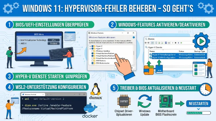 Windows 11: Hypervisor-Fehler beheben – So geht’s