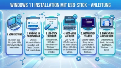 Windows 11 Installation mit USB-Stick – Anleitung