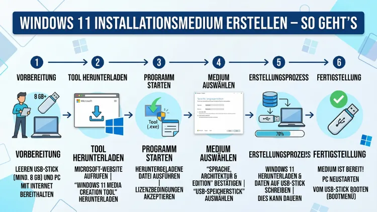 Windows 11 Installationsmedium erstellen – So geht’s