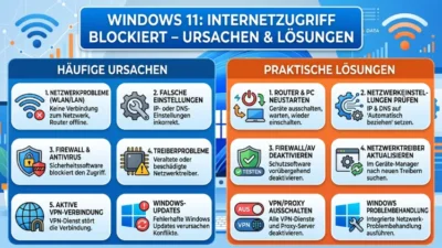 Windows 11: Internetzugriff blockiert – Ursachen & Lösungen