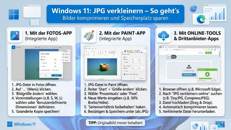 Windows 11: JPG verkleinern – So geht’s