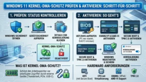 Windows 11 Kernel-DMA-Schutz prüfen, aktivieren – So geht’s