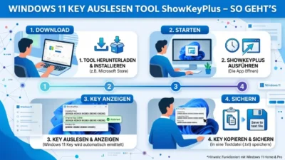 Windows 11 Key auslesen Tool ShowKeyPlus – So geht’s