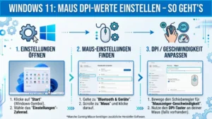 Windows 11: Maus DPI-Werte einstellen – So geht’s