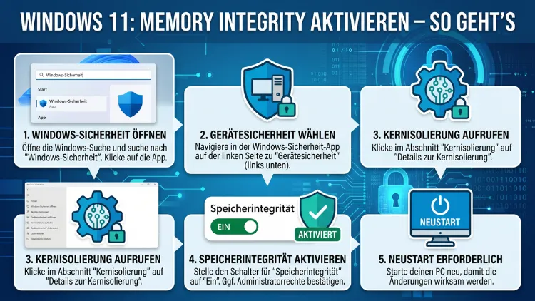 Windows 11: Memory Integrity aktivieren – So geht’s