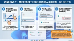 Windows 11: Microsoft Edge deinstallieren – So geht’s