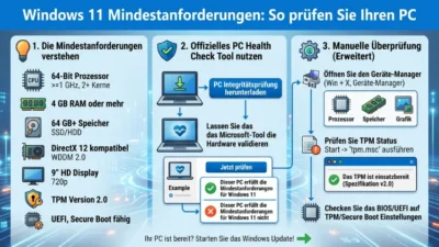 Windows 11 Mindestanforderungen: So prüfen Sie Ihren PC