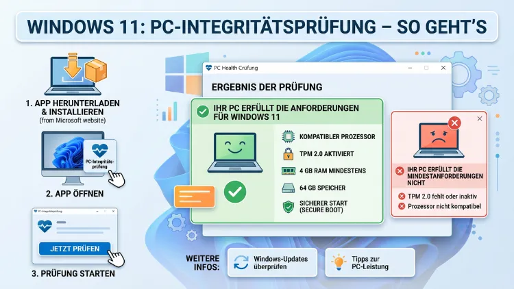 Windows 11: PC-Integritätsprüfung – So geht’s